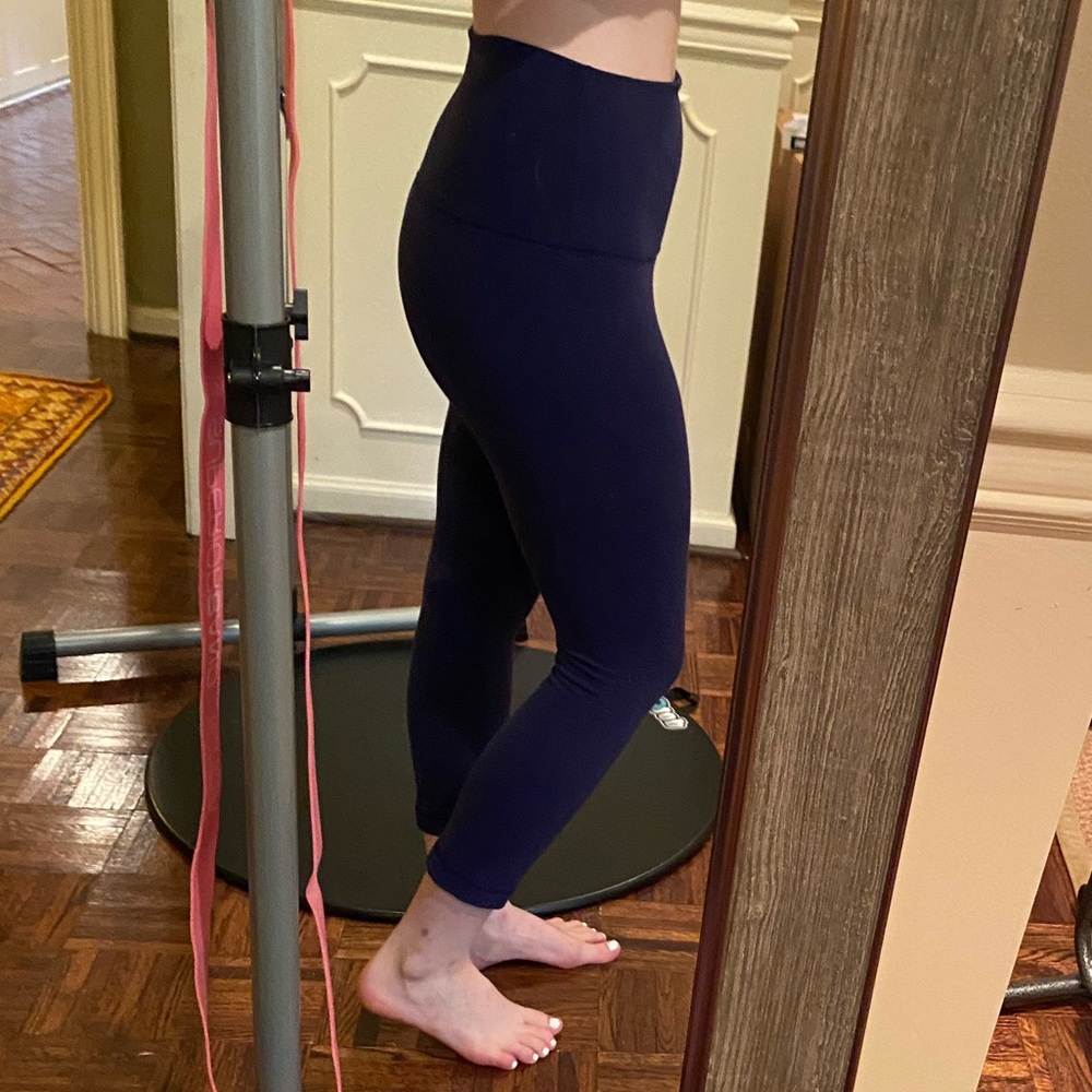 Navy Blue High Waist Cropped Lululemon Legging